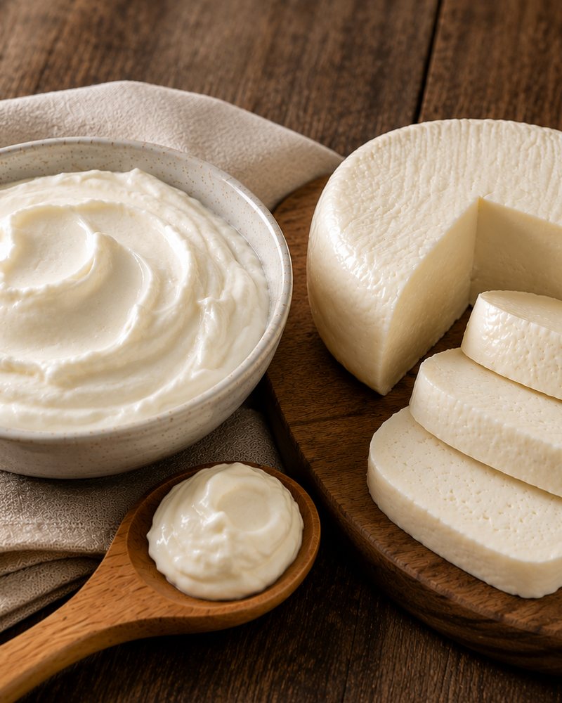 Especialidades: queso y nata
